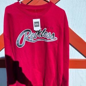 Young & Reckless Designer Brand Long Sleeve Pullover Sweatshirt Size XL NEw NWT